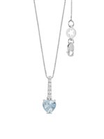 Collana Comete Donna Azzurra Prestige in Oro bianco Acquamarina GLQ 319